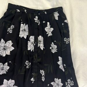 banana republic floral skirt